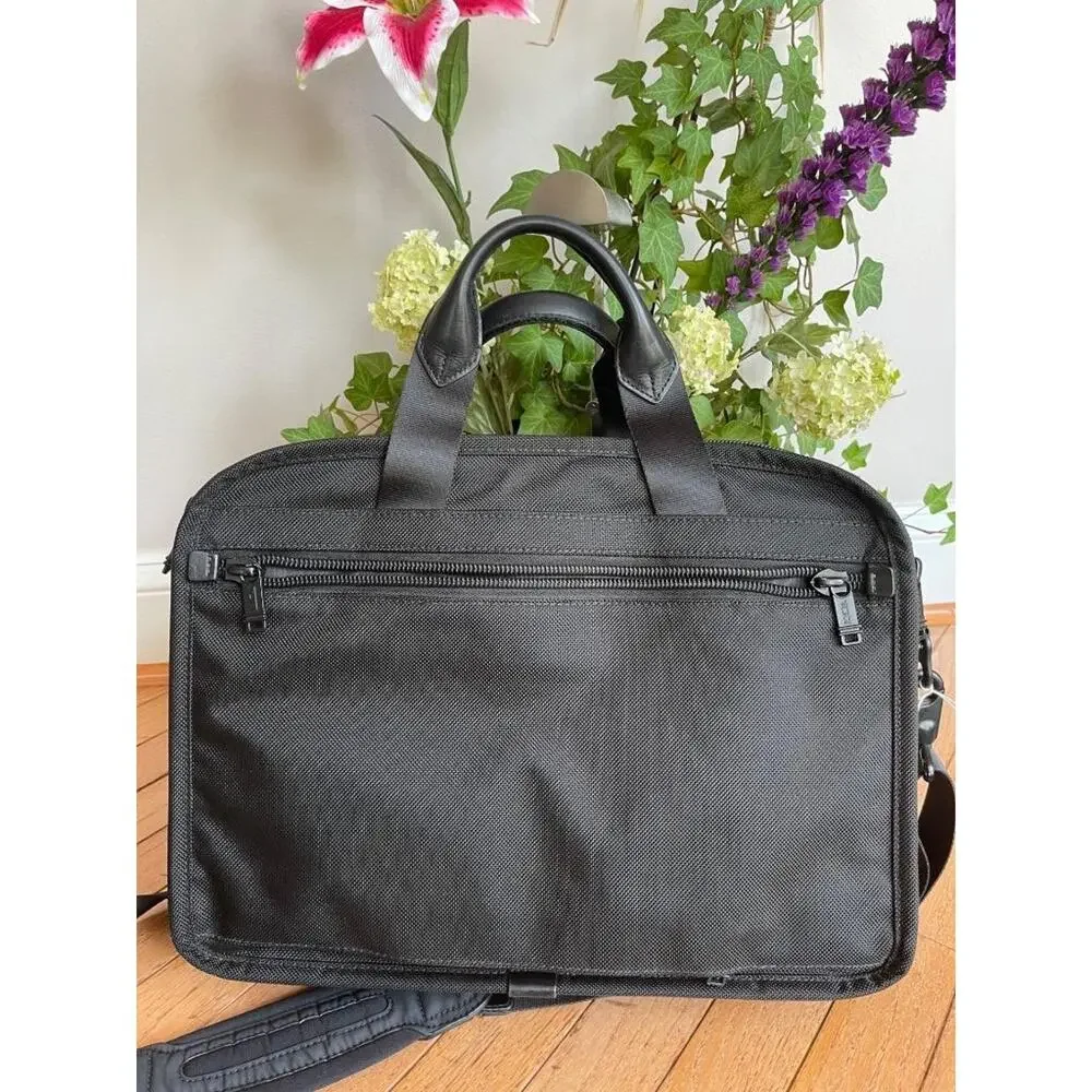 Tumi Alpha Expandable Organizer Laptop Briefcase Ballistic Nylon 26141D4 (pu3000